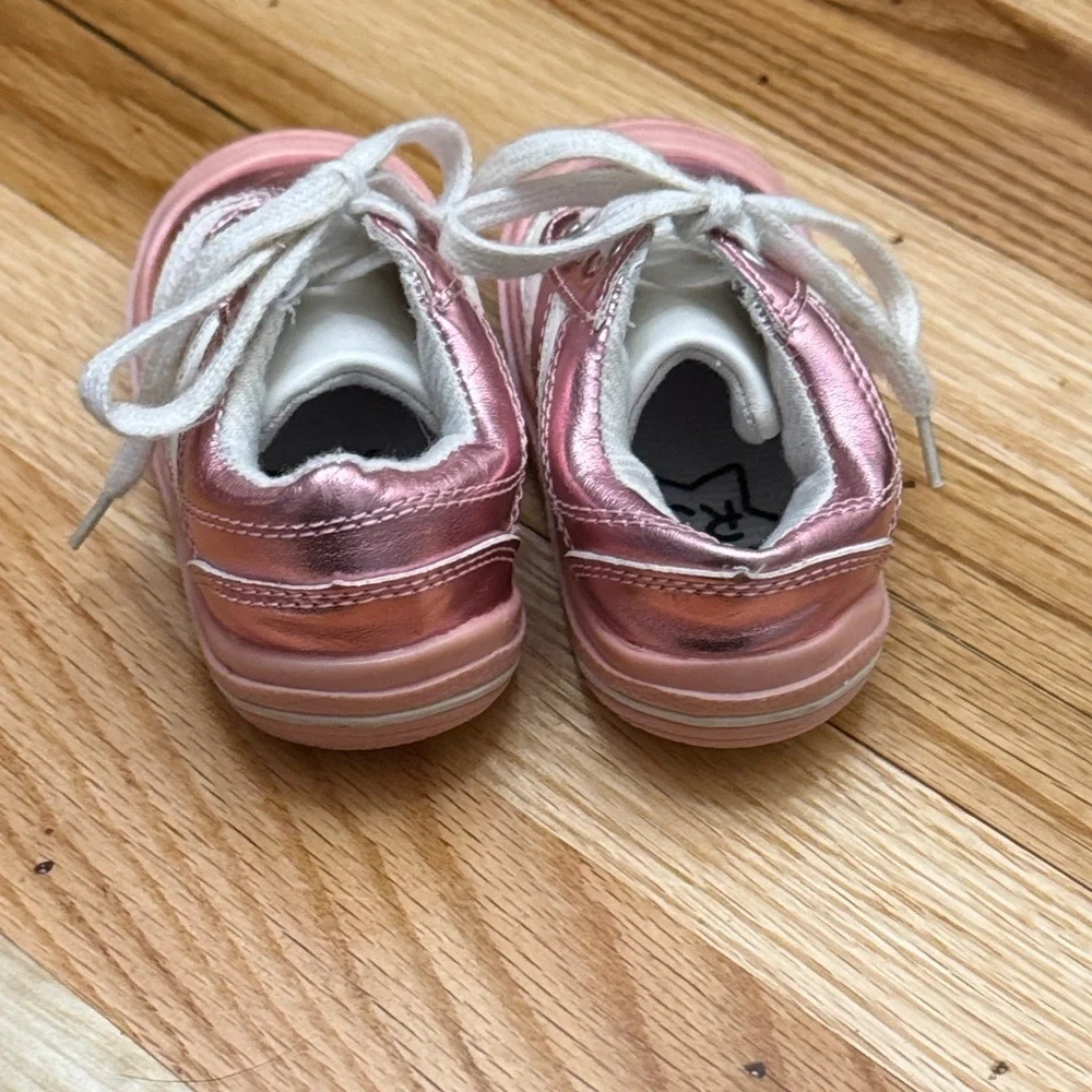 Rising Star Pink and White Toddler Sneakers